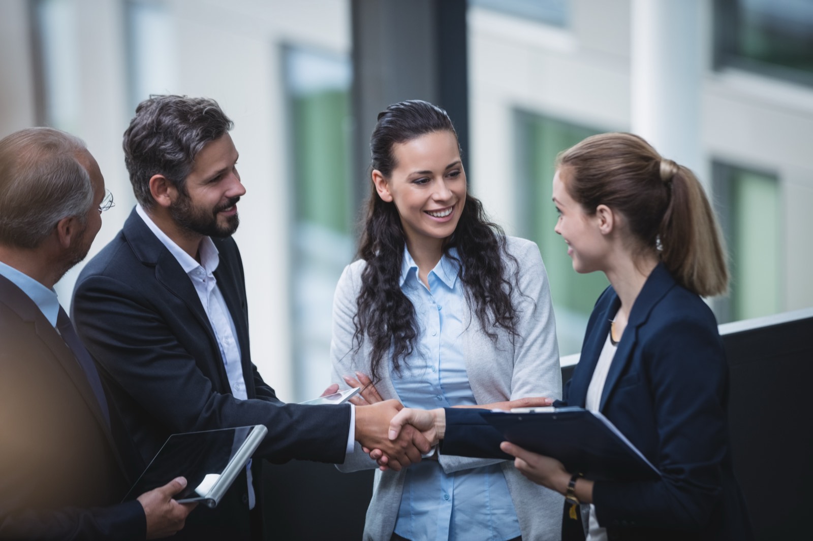 A professional team in discussion